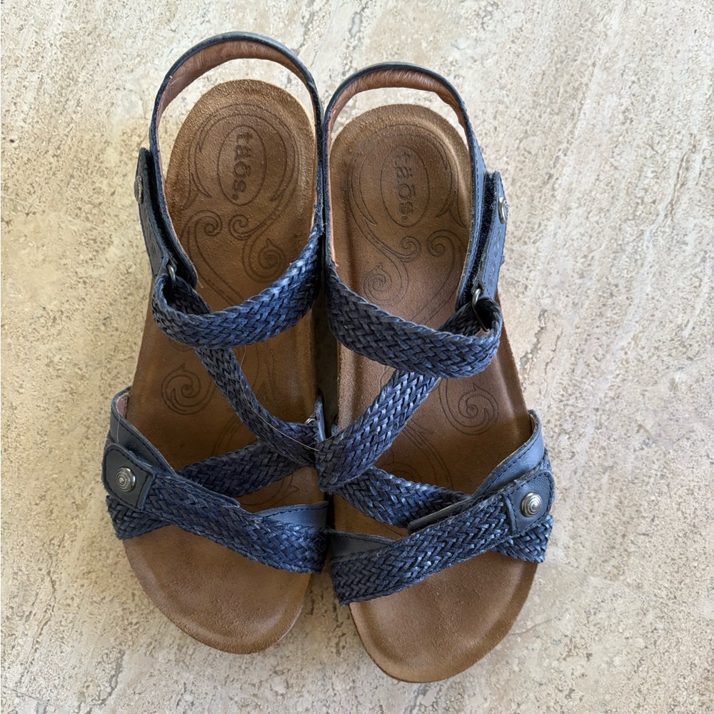 Taos Trulie Blue Braided Sandals